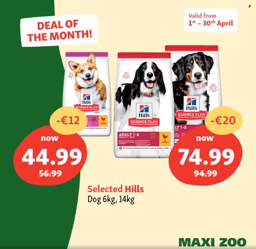 Maxi Zoo offer - 1.4.2024 - 30.4.2024.