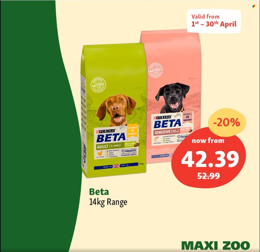 Maxi Zoo offer - 1.4.2024 - 30.4.2024.