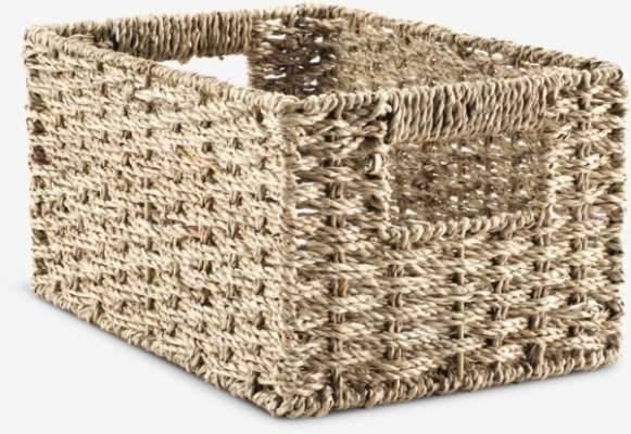 Basket EIRIK W20xL30xH15cm seagrass