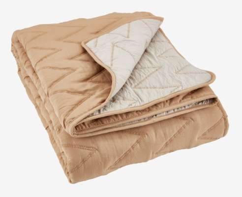 Quilted blanket GULSTARR 130x180 latte