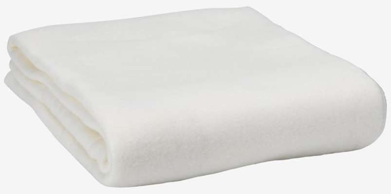 Fleece throw SKOGVIKKE 130x160 white