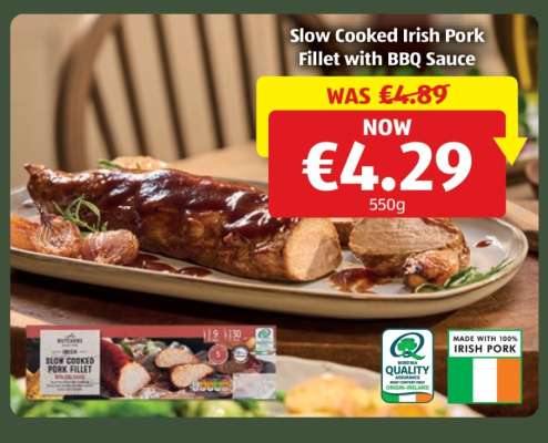 Slow Cooked Irish Pork Fillet with BBQ Sauce