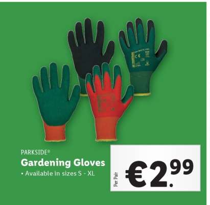 Parkside Gardening Gloves
