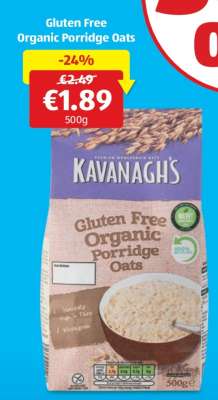 Kavanagh's Gluten Free Organic Porridge Oats