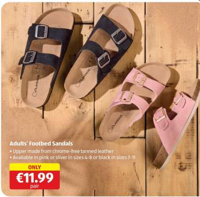 Adults’ Footbed Sandals