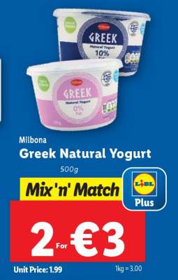 Milbona Greek Natural Yogurt