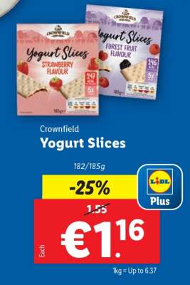 Crownfield Yogurt Slices