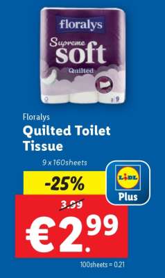 Florays Quilted Toilet Tissue