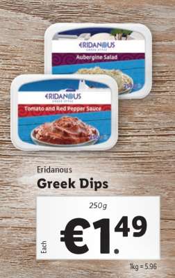 Eridanous Greek Dips
