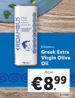 Eridanous Greek Extra Virgin Olive Oil