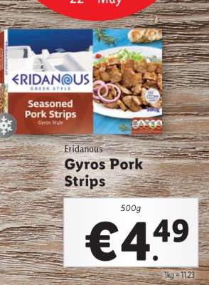 Eridanous Gyros Pork Strips