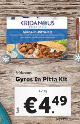 Eridanous Gyros In Pitta Kit