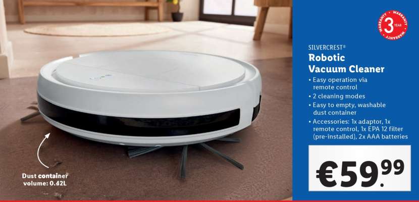 SILVERCREST Robotic Vacuum Cleaner