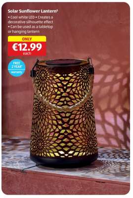 Solar Sunflower Lantern