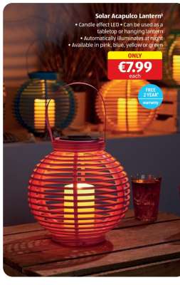 Solar Acapulco Lantern