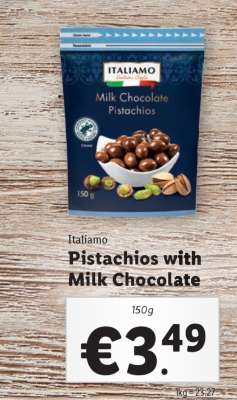Italiamo Pistachios with milk chocolate