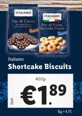 Italiamo Shortcake Biscuits