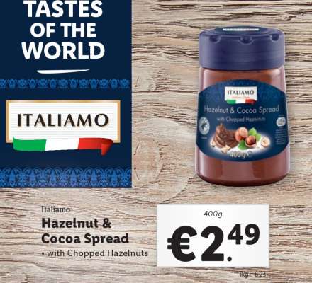 Italiamo Hazelnut & Cocoa Spread