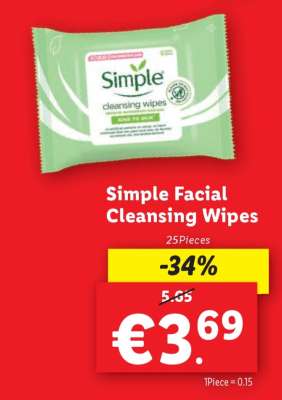 Simple Facial Cleansing Wipes