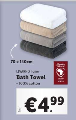 LIVARNO home Bath Towel