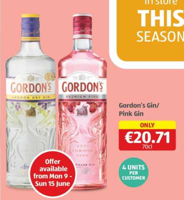 Gordon’s Gin/ Pink Gin