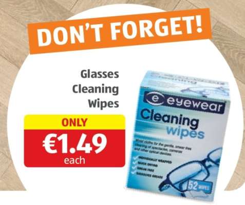 Glasses Cleaning Wipes
