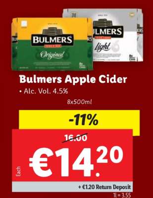 Bulmers Apple Cider