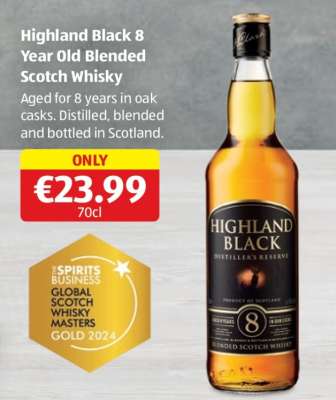 Highland Black 8 Year Old Blended Scotch Whisky
