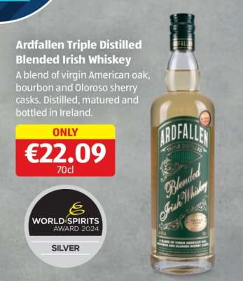 Ardfallen Triple Distilled Blended Irish Whiskey